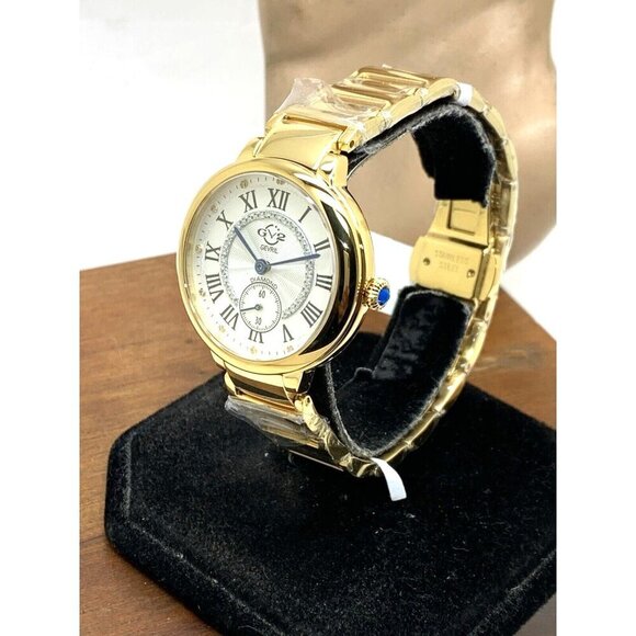 GV2 Gevril Women's Watch 12202B Rome Swiss Quartz Limited Edition Gold 3… - Picture 2 of 14